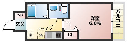 SERENiTE北浜の間取り