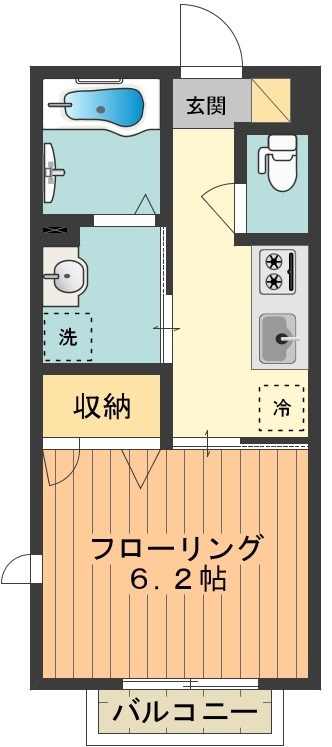 ヴィレッジ カズン一番館の間取り