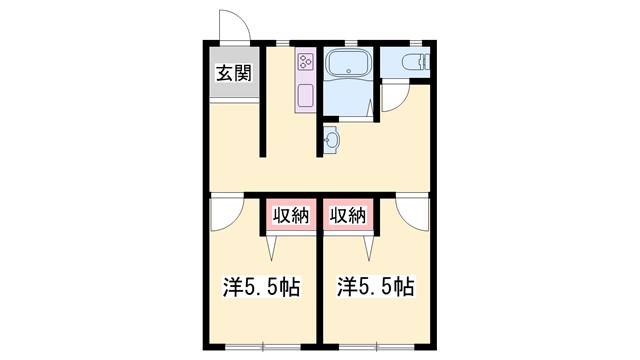 オーチャードハイツの間取り