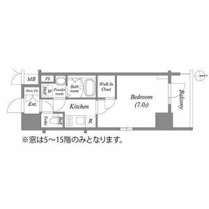 名古屋市中区大須のマンションの間取り