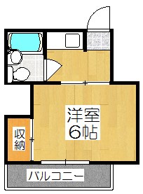 京都市山科区日ノ岡堤谷町のアパートの間取り