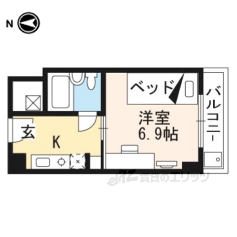 コスモリード京都今出川の間取り