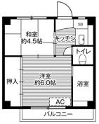 ビレッジハウス増穂 2号棟の間取り