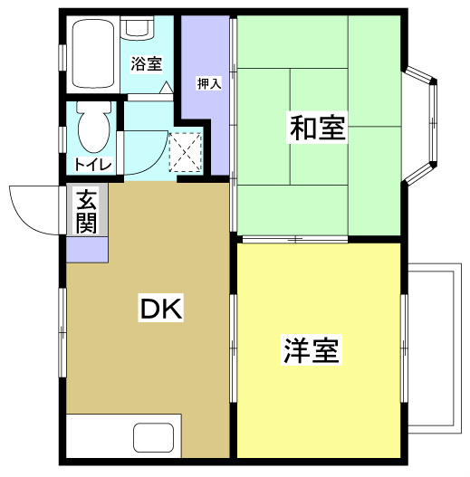 ハウゼ中央の間取り