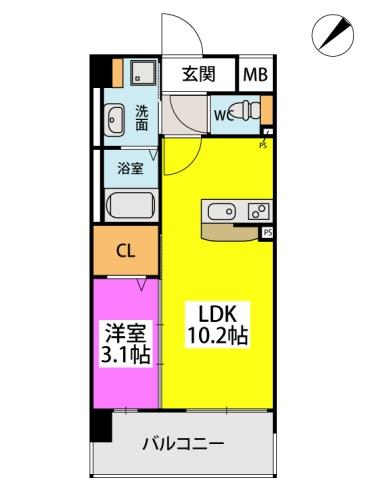 フルハウス高宮の間取り