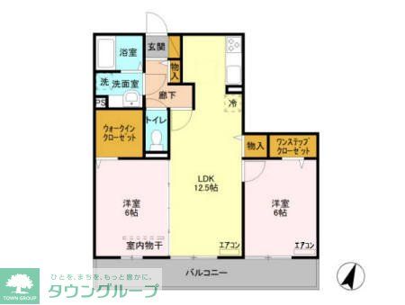 狭山市入間川のアパートの間取り