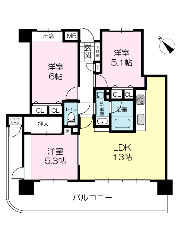 シートレジャー荒井駅前の間取り