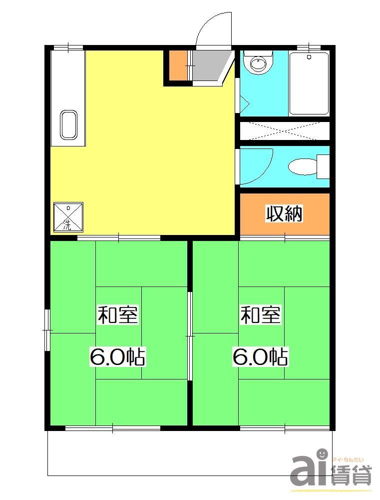 第三フラワーコーポの間取り