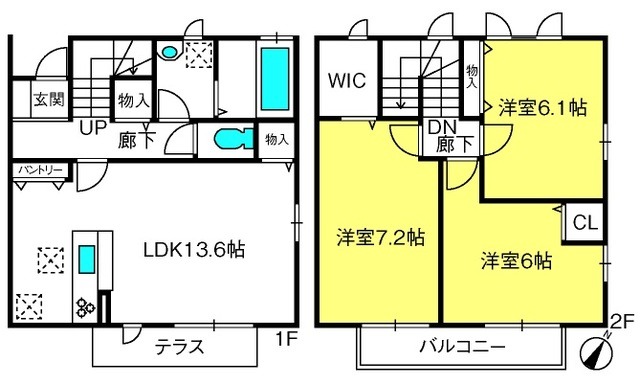 ソレアード　Ｃの間取り