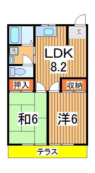 サンドゥエル北柏の間取り