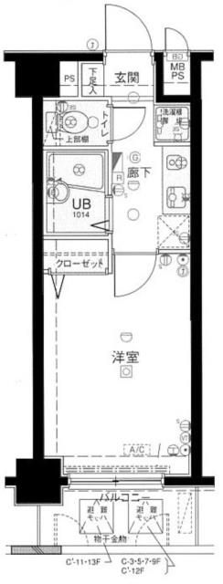 豊島区巣鴨のマンションの間取り