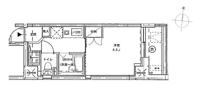 京急本線 大森海岸駅 徒歩6分 13階建 築21年の間取り写真