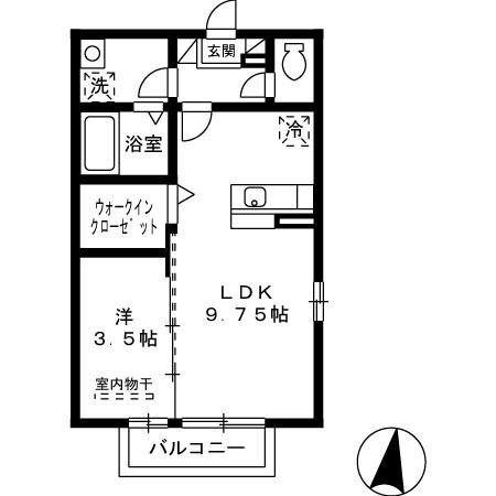 ハイヒルズ湯野原の間取り写真