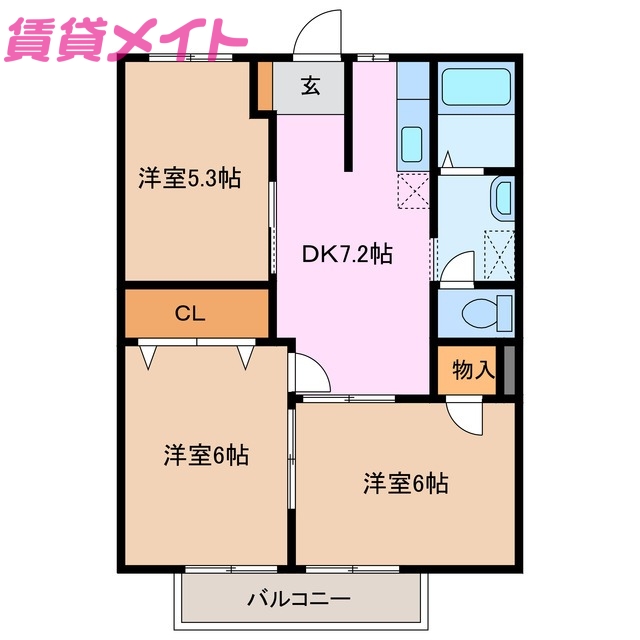 ラフィネSANOIIの間取り写真