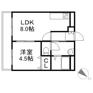 カルフール麻生の間取り