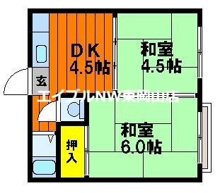 吉田コーポの間取り