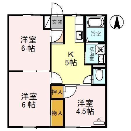 サンライフ内山の間取り