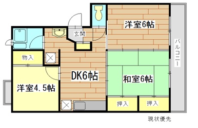 フォーシーズン連坊の間取り