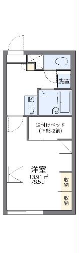 レオパレスドリームハイツIIIの間取り