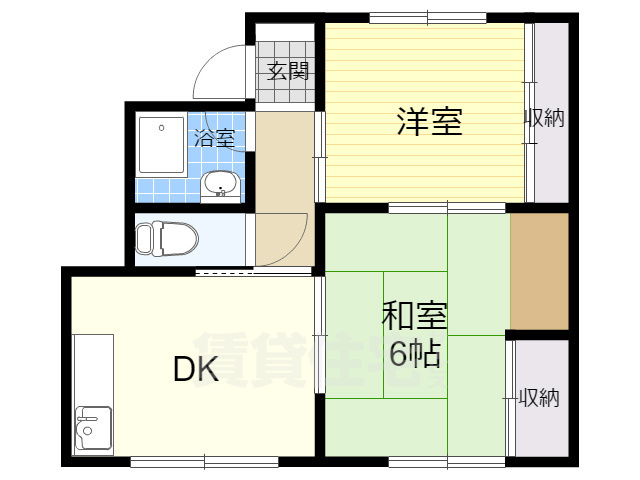 摂津市香露園のマンションの間取り