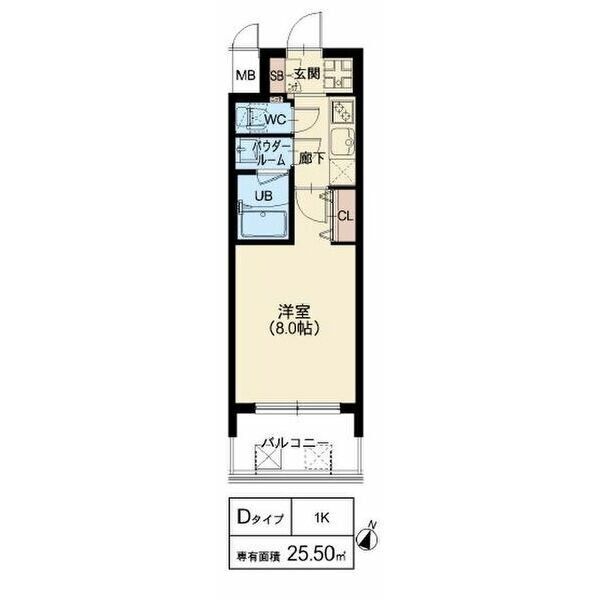 スプランディッド中之島DUEの間取り