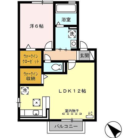 静岡県沼津市岡一色（アパート）の賃貸物件の間取り