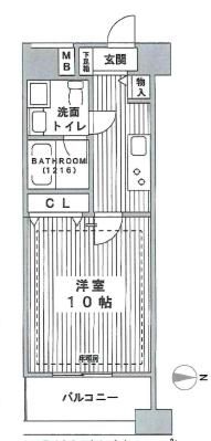 モンサンミッシェル北浜の間取り