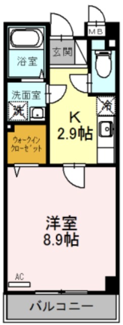 豊中市千成町のマンションの間取り