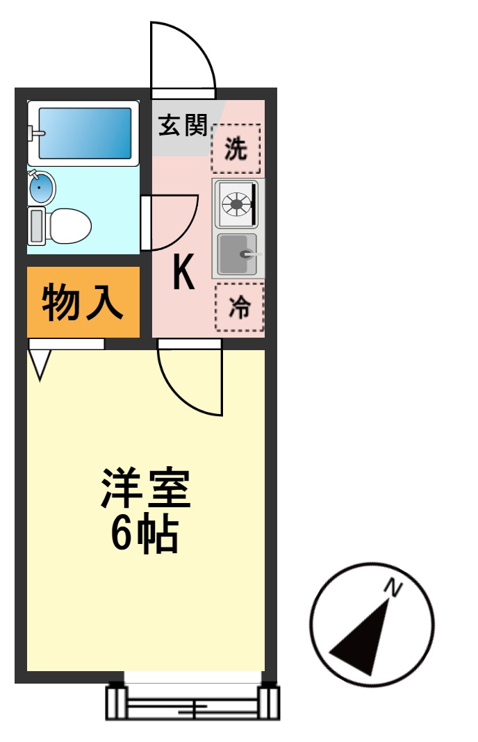 ベルドーラ一之江Ｂの間取り