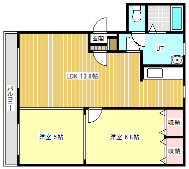 ソレイユ２３の間取り