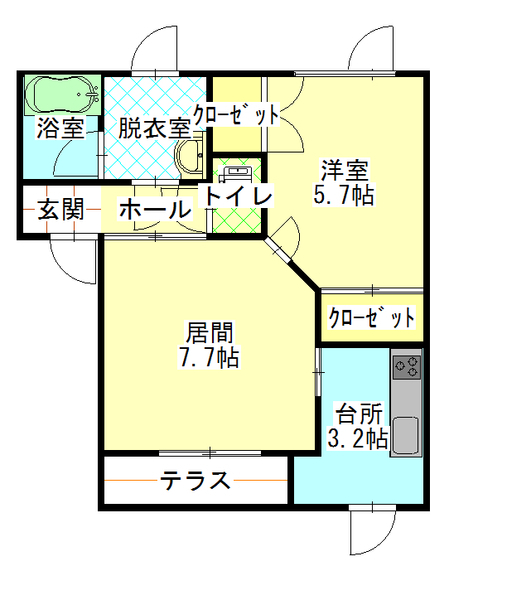 ビクトリータウンの間取り