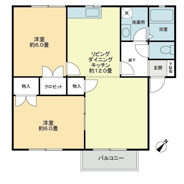 【メンバーズタウン讃岐富士Ｂの間取り】