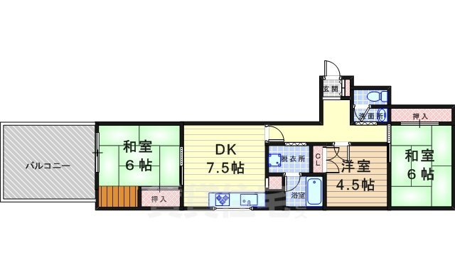 サンローヤル伊佐の間取り