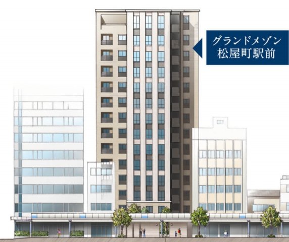 グランドメゾン松屋町駅前の建物外観