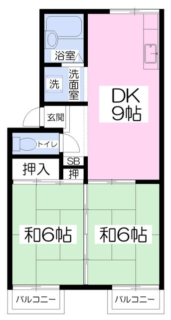 プレジール松木の間取り