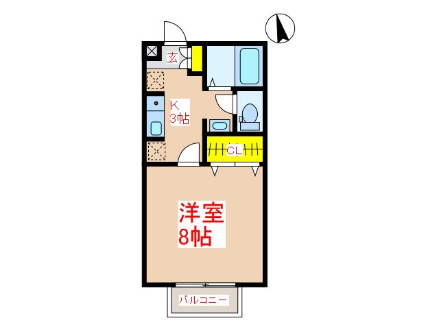 姶良市加治木町反土のアパートの間取り