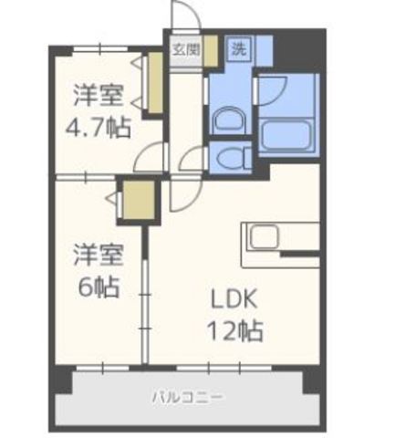 ホワイトアゲート博多の間取り