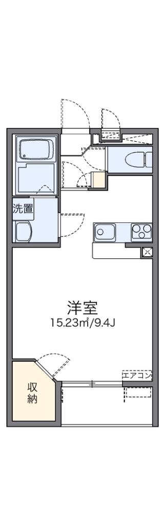 【レオネクストレークサイドナカノの間取り】