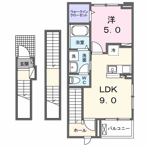 中之島荘の間取り