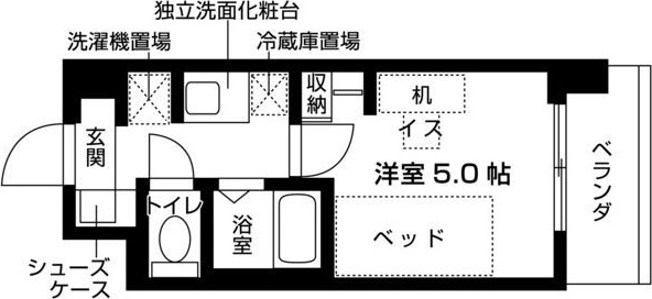 キャンパスヴィレッジ京都下鴨東の間取り