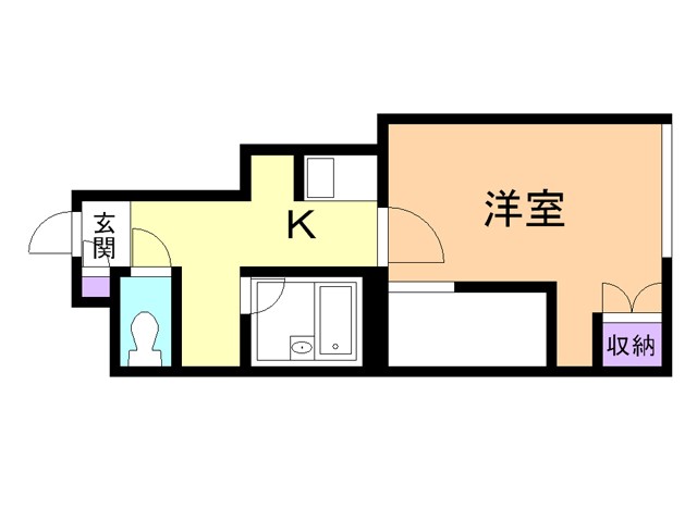 苫小牧市双葉町のアパートの間取り