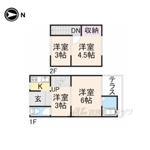 六条１丁目７－２４－５の間取り