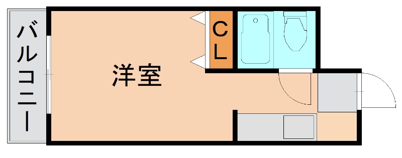 福岡市博多区御供所町のマンションの間取り