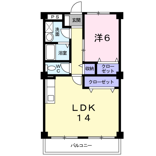 砺波市豊町のマンションの間取り