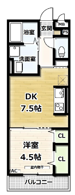 Ｄ－ｒｏｏｍ　Ｍ－ｆｉｖｅの間取り