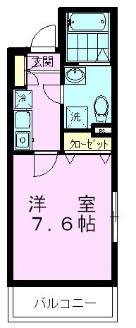 八王子市千人町のマンションの間取り