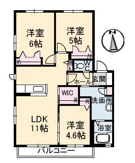 シャーメゾンフェアリーIVの間取り