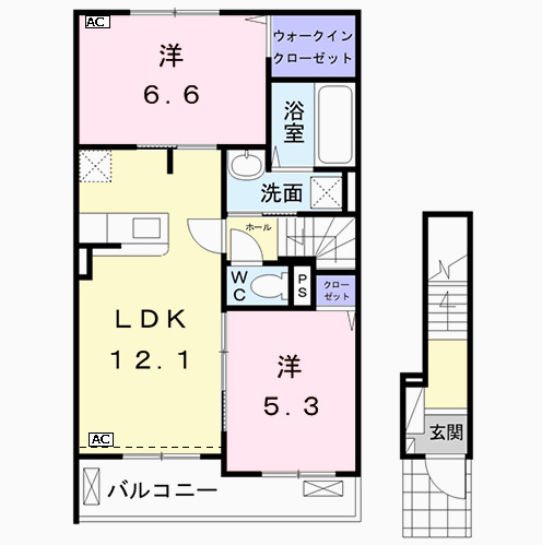 ジェルメ アールCの間取り