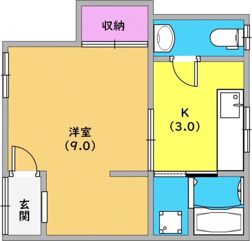 タカラハイツの間取り