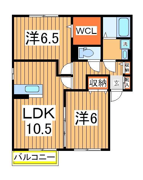 キャトルセゾンＤの間取り